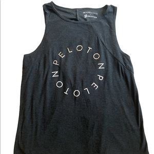 Beyond Yoga Peloton Tie Back Black Workout Tank M